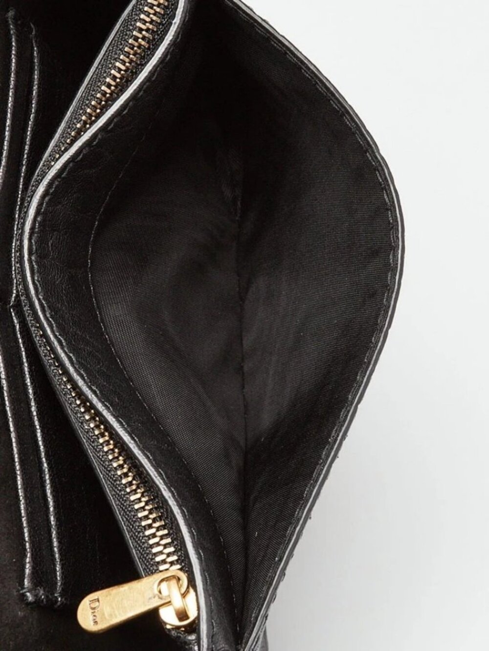 Christian Dior Black Pebbled Calfskin Leather J'ADIOR Wallet on Chain Clutch Bag - Picture 7 of 11